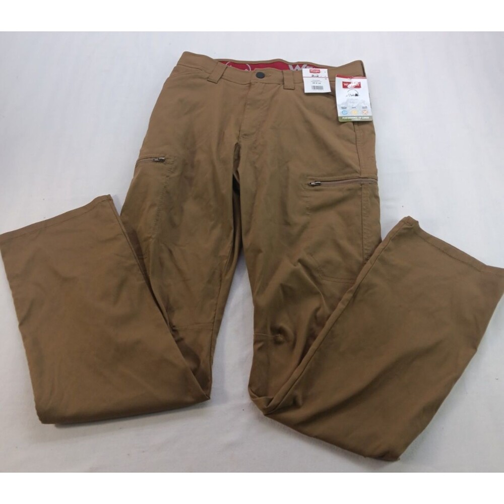 Wrangler ATG Range Cargo Pants Mens 30x32 Coyote Brown Outdoor Hiking NWT